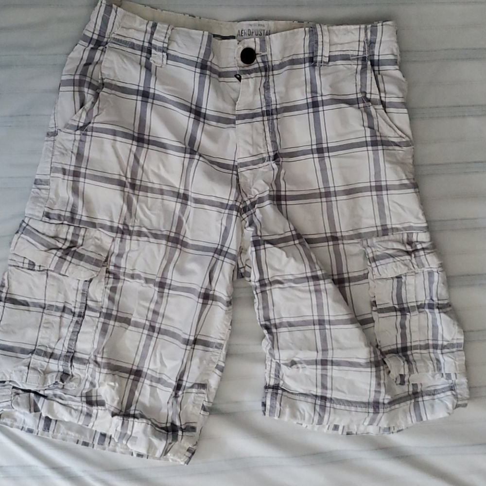 Aeropostale Checkered Cargo Shorts